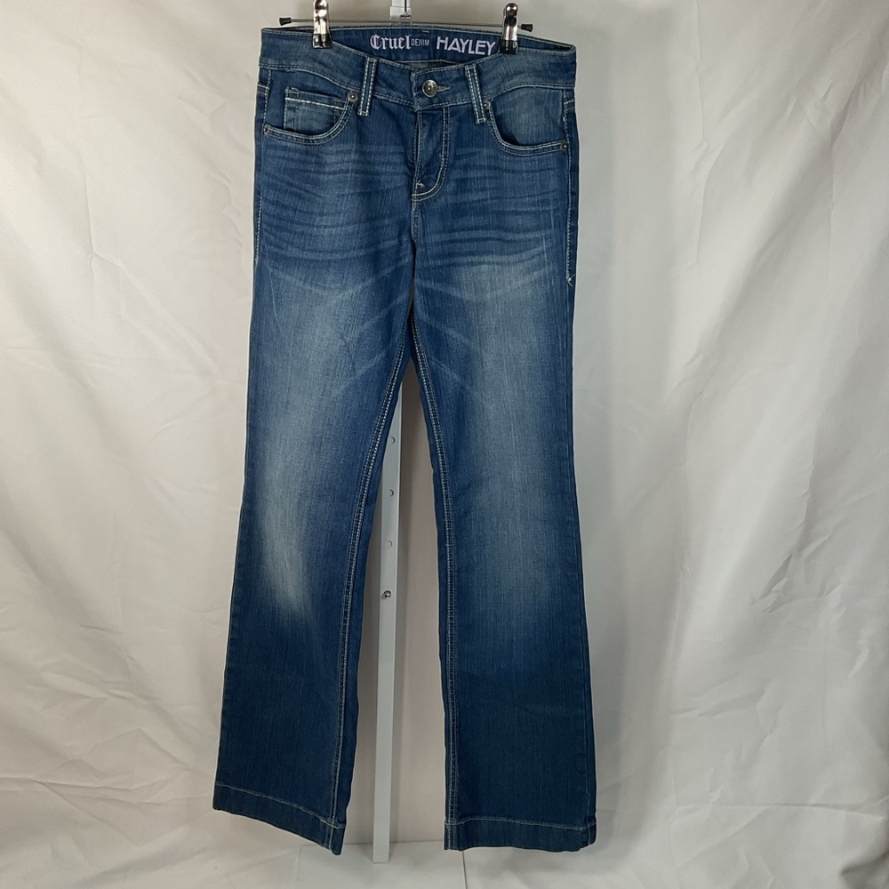 Hayley Mid-Rise Blue Flare Jeans